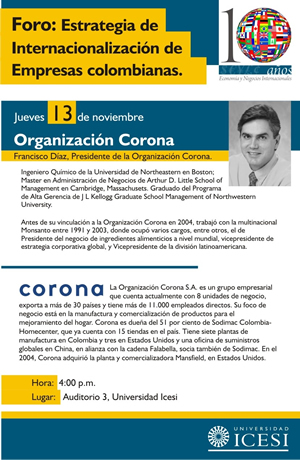 Universidad Icesi-Agencia de Prensa-Conferencia Organización Corona