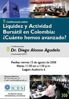 Universidad Icesi - Conferencia sobre liquidez y actividad bursátil en Colombia