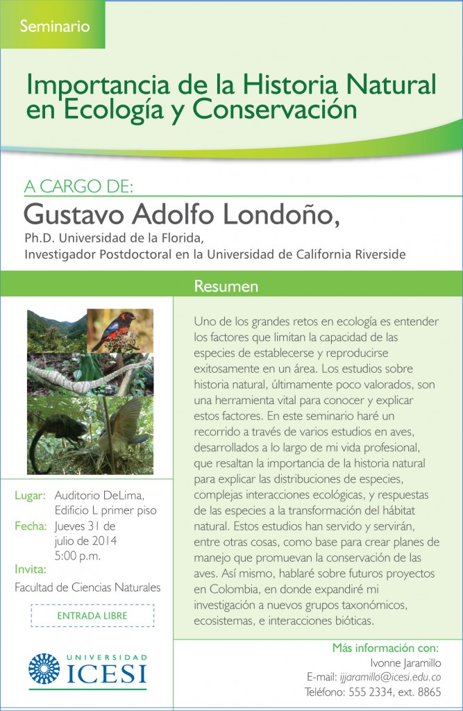 Importancia-de-la-historia-natural Gustavo Londoño 1 agosto 2014
