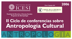 Ciclo de conferencias de la facultad de Derecho y Ciencias Sociales y el Museo de Oro del Banco de la República 