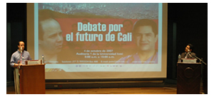 Debate por el futuro de Cali: Francisco José Lloreda y Jorge Iván Ospina.