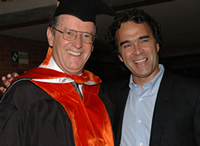 doctor Francisco Piedrahita y Sergio Fajardo