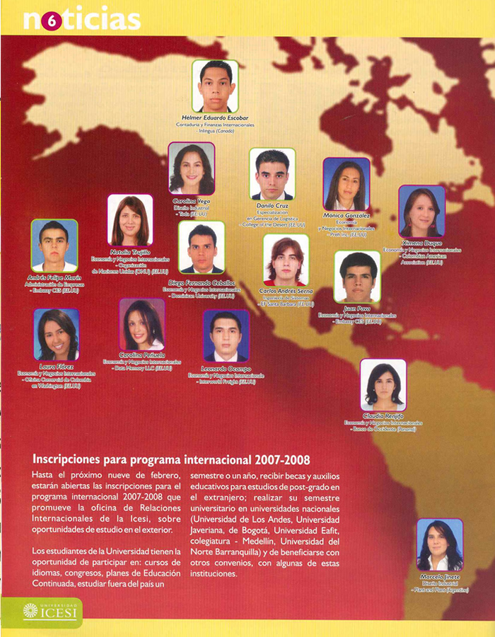 Bolet&iacute;n de Noticias Icesi