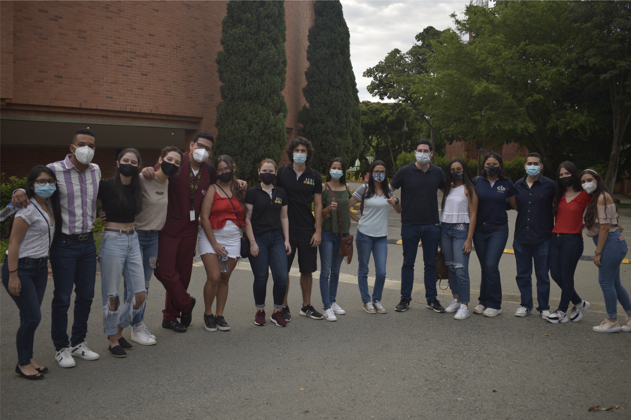 Estudiantes del consejo juntos