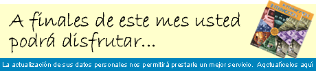 Acutualice sus datos aquí y disfrute de la próxima entega de la Revista Interacción.