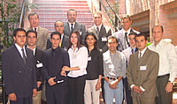 Estudiantes de noveno semestre de Ingeniería Telemática, organizadores del evento.