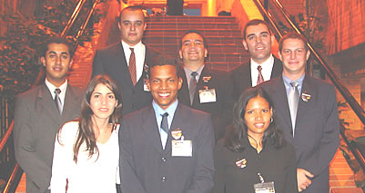 Dr. Juan Marnuel Madrid, Director del programa de Ingeniería Telemática, en compañía de los estudiantes organizadores del II Día Telemático.