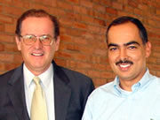 El Rector Francisco Piedrahita en compalía del Senador Rodrigo Rivera