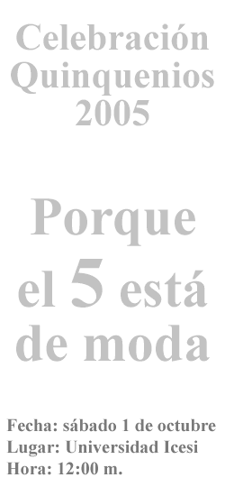 Celebración Quinquenios 2005