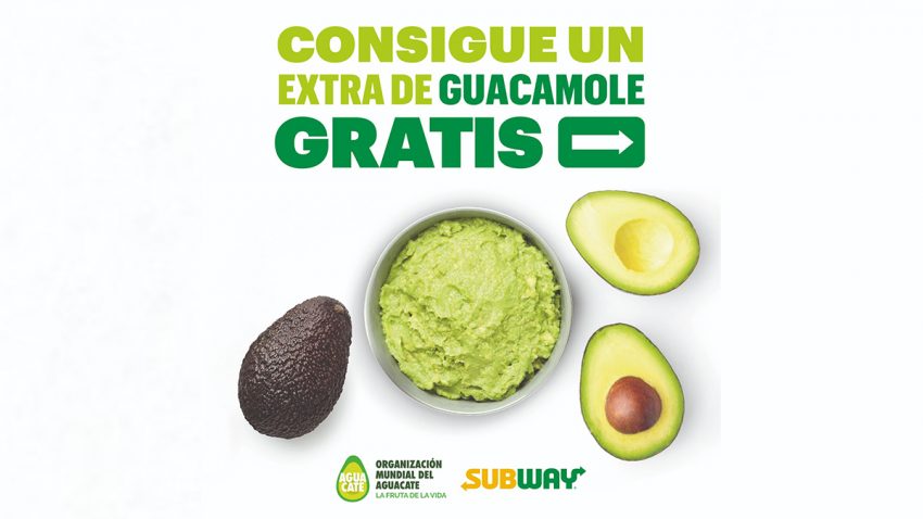 La organización mundial del aguacate y Subway se unen para regalar, por  primera vez en España, un topping de guacamole “El topping del verano”