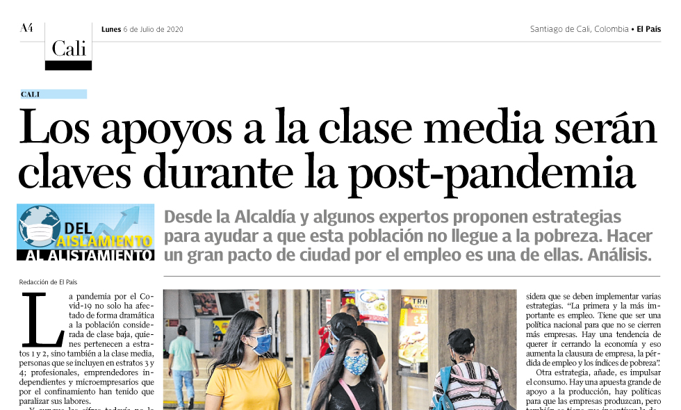 Apoyos a la clase media, claves en la pandemia