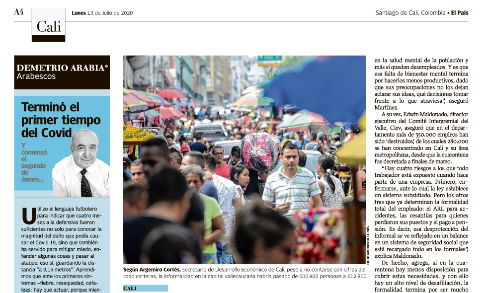 Pandemia aumentó el trabajo informal