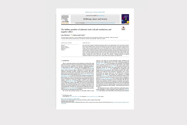 The hidden penalties of informal work: Life-job satisfaction and negative affect 