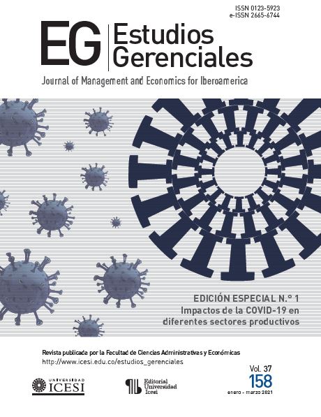 					Ver Vol. 37 No. 158 Ene-Mar 2021 Edición Especial N°. 1 Impactos de la COVID-19 en diferentes sectores productivos
				