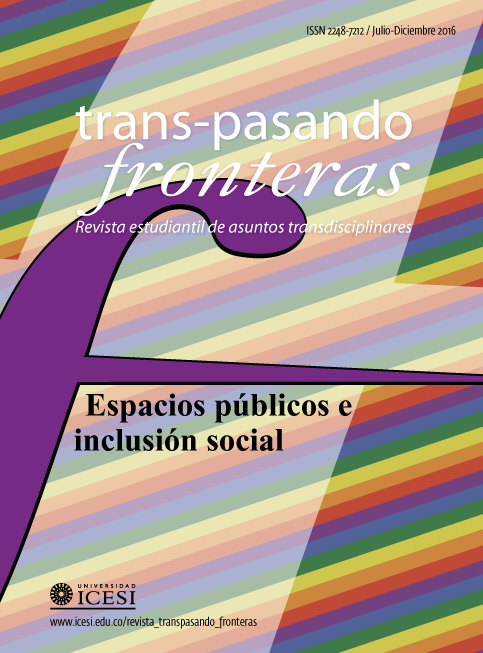 					Ver Núm. 10 (2016): Espacios públicos e inclusión social
				