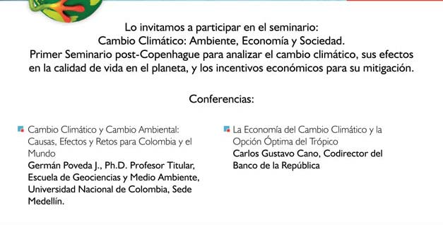 Seminario Cambio climatico
