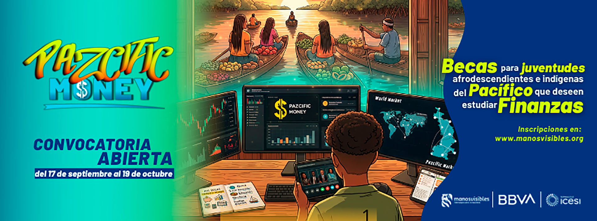 Imagen de fondo Lanzamiento Convocatoria Fondo Juventud y Construcción de Paz III: Pazcific Money