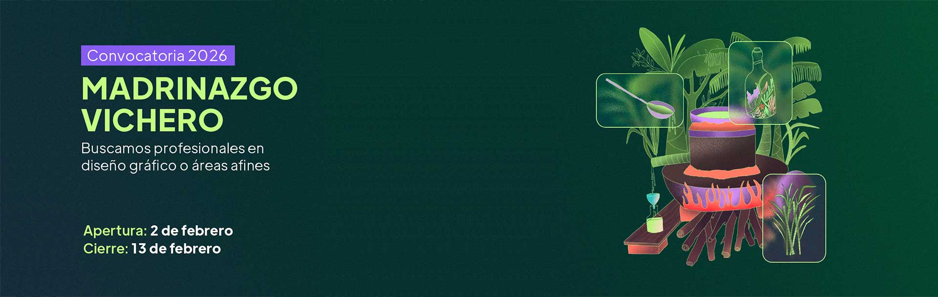 Imagen de fondo Madrinazgo Vichero: convocatoria nacional para co-crear las etiquetas del viche del Pacífico colombiano