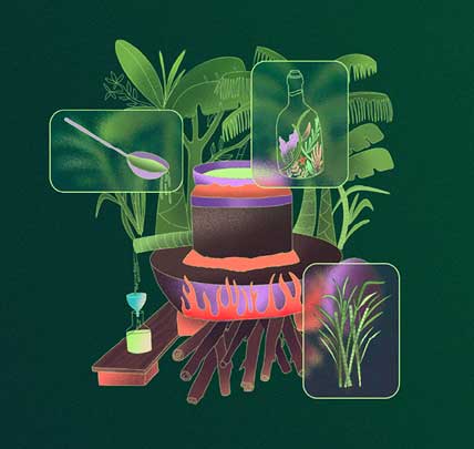 Imagen de fondo Madrinazgo Vichero: convocatoria nacional para co-crear las etiquetas del viche del Pacífico colombiano