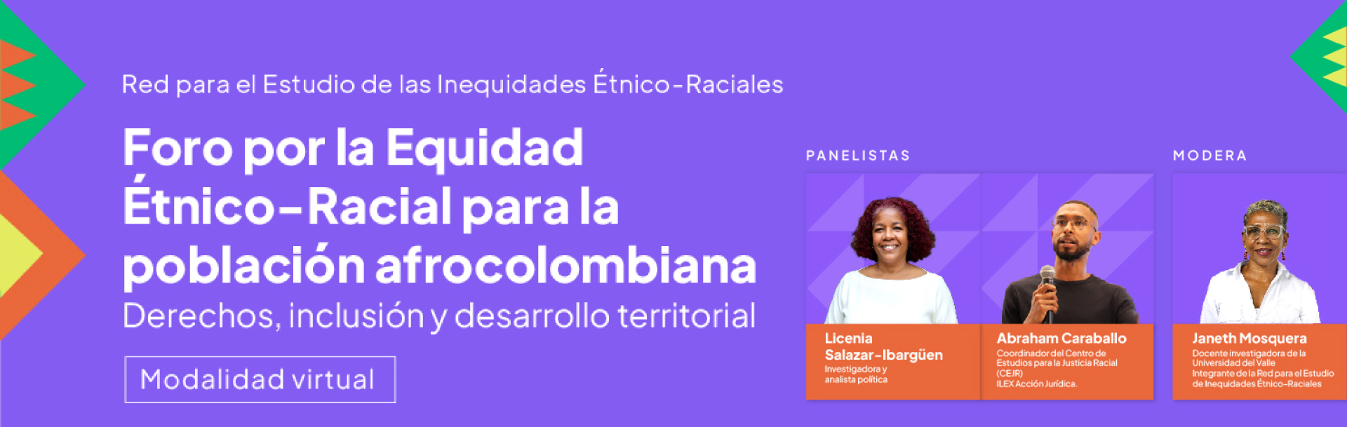 Imagen de fondo Foro por la Equidad Étnico-Racial para la Población Afrocolombiana: ¿cómo transformar las estructuras que reproducen las desigualdades étnico- raciales?