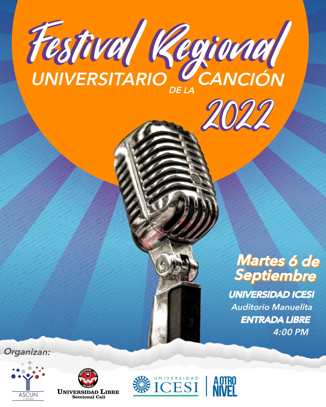 Imagen de fondo Tres estudiantes de Icesi participarán en el Festival Regional Universitario de la Canción